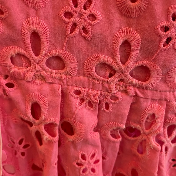 Guess eyelet embroidered Barbie pink summer top size XS - Picture 3 of 6
